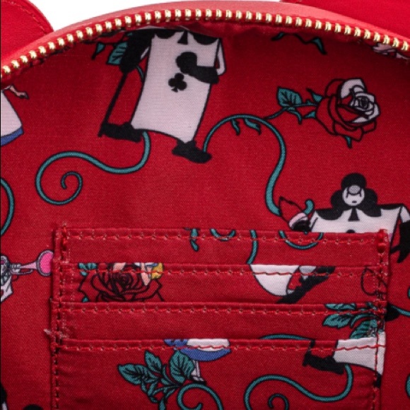 ✨SOLD!!✨NWT🌹 RETIRED RARE Loungefly Stitch Shoppe Alice in Wonderland Crossbody - Picture 8 of 8